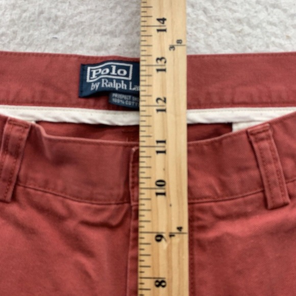 Polo Ralph Lauren Prospect Shorts Mens 33x9 Red Mid Rise Preppy Casual Spring - Picture 9 of 14